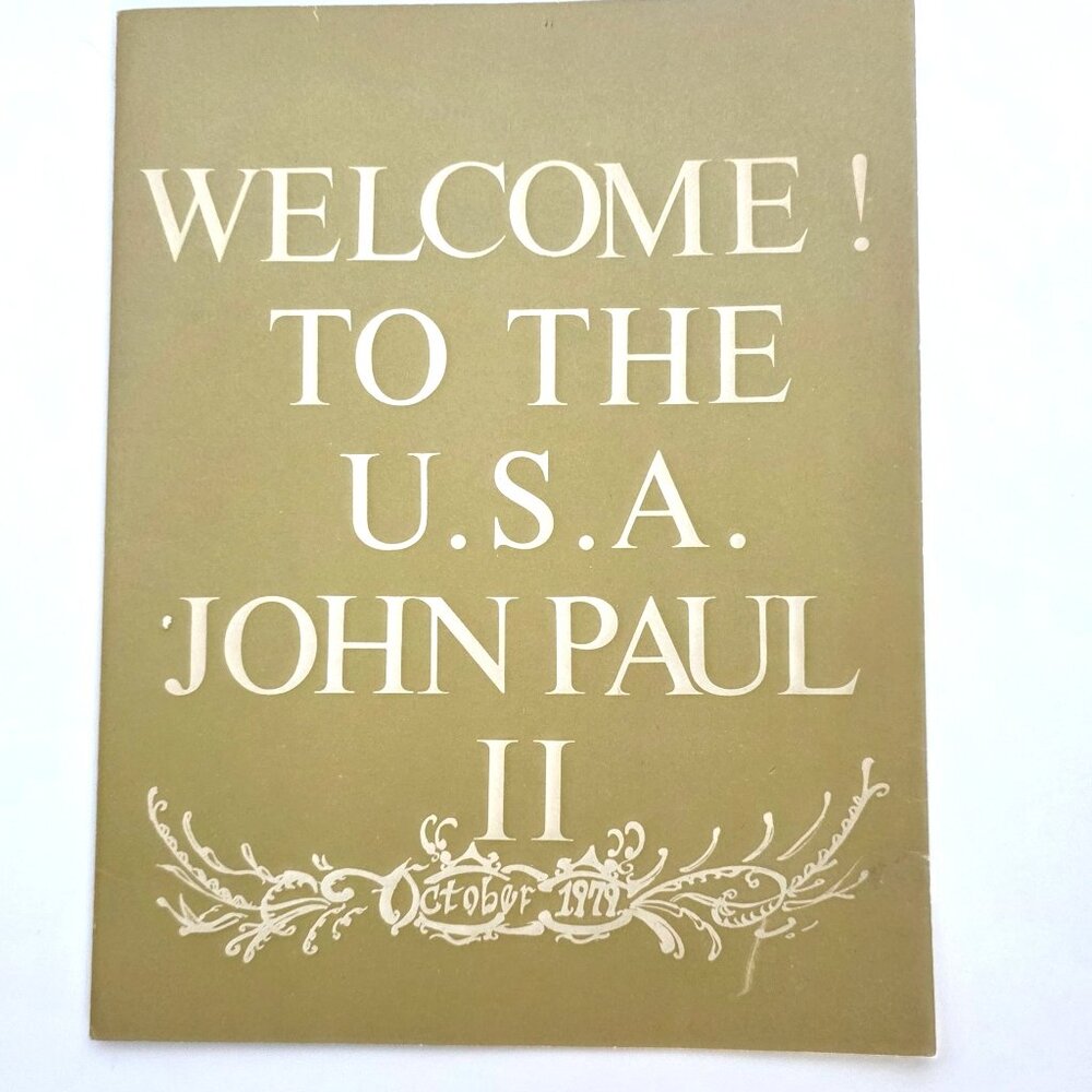Vtg 1979 Pope John Paul II Mass On The Mall Washington DC Memorabilia